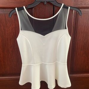*NEW* fancy black and white top